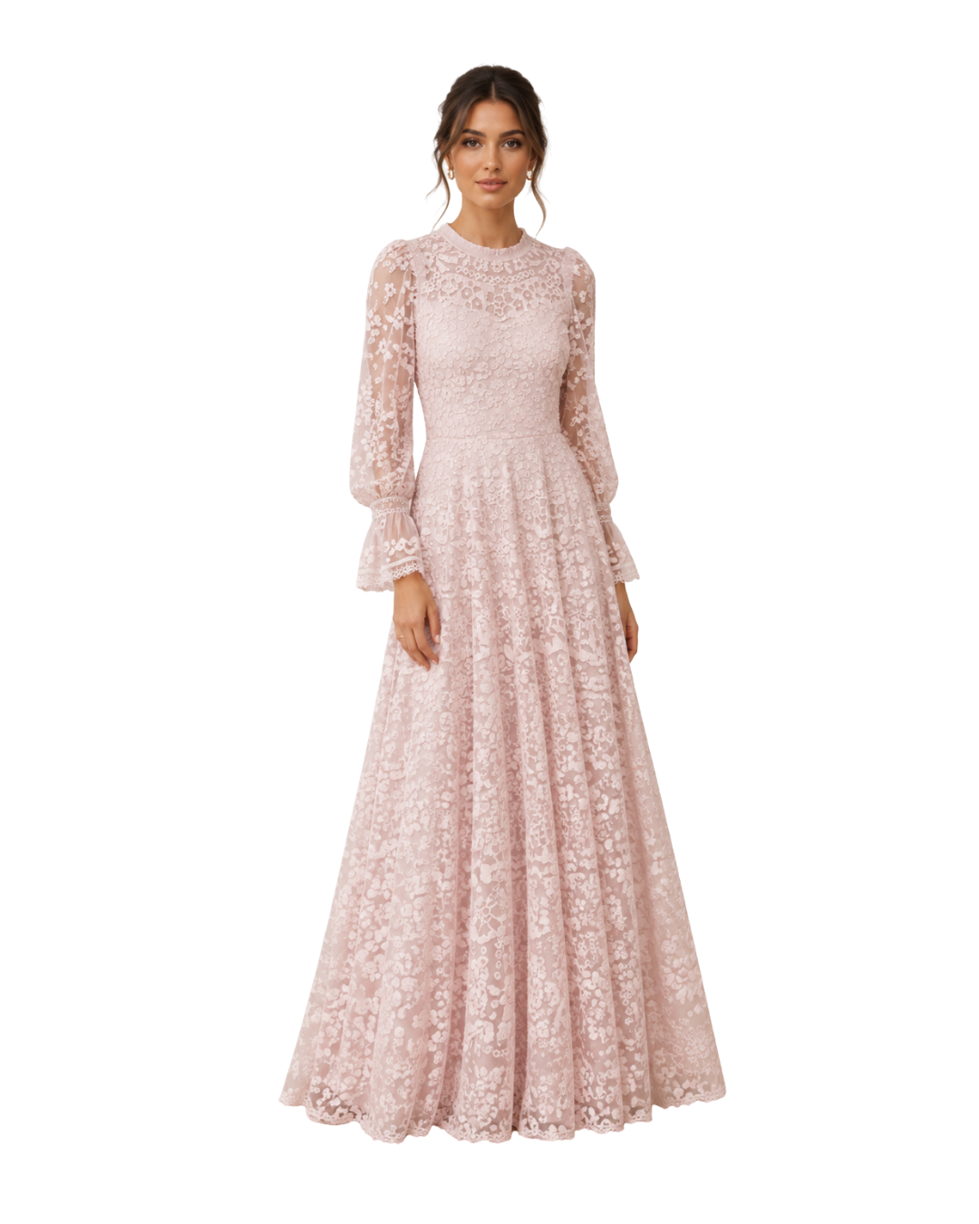 Needle and thread blush sequin gown (6/297)