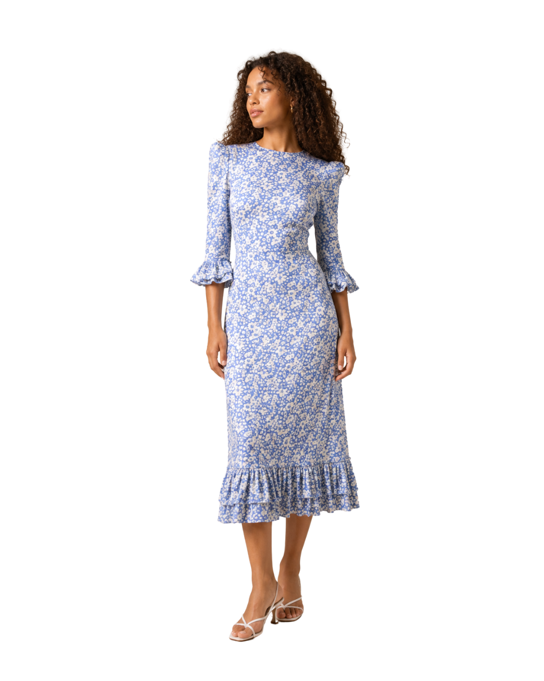 The Vampires Wife silk blue midi dress