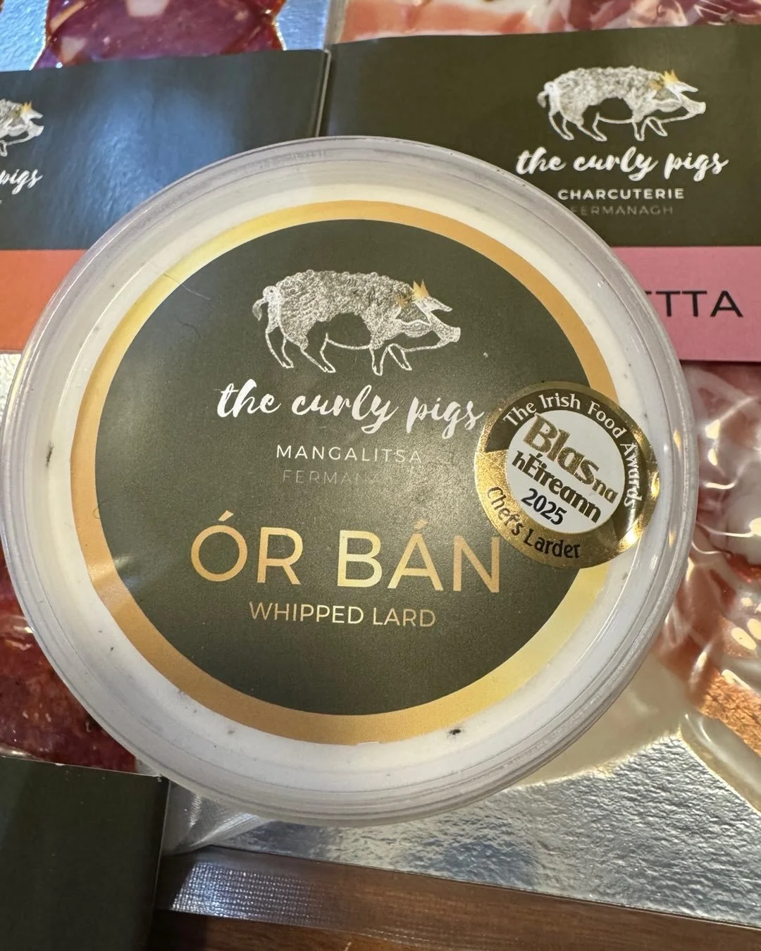 We got these beautiful new products from @thecurlypigs in Fermanagh which came highly recommended by James in @no14atthegeorgianhouse delighted to be supporting this producer who&rsquo;s pigs are carefully raised and ethically produced which ensures 