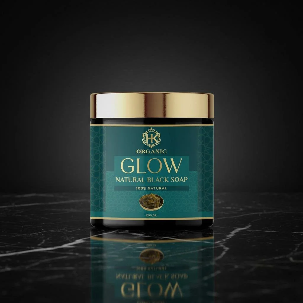 HKOrganic Natural Black Soap – 100% Moroccan