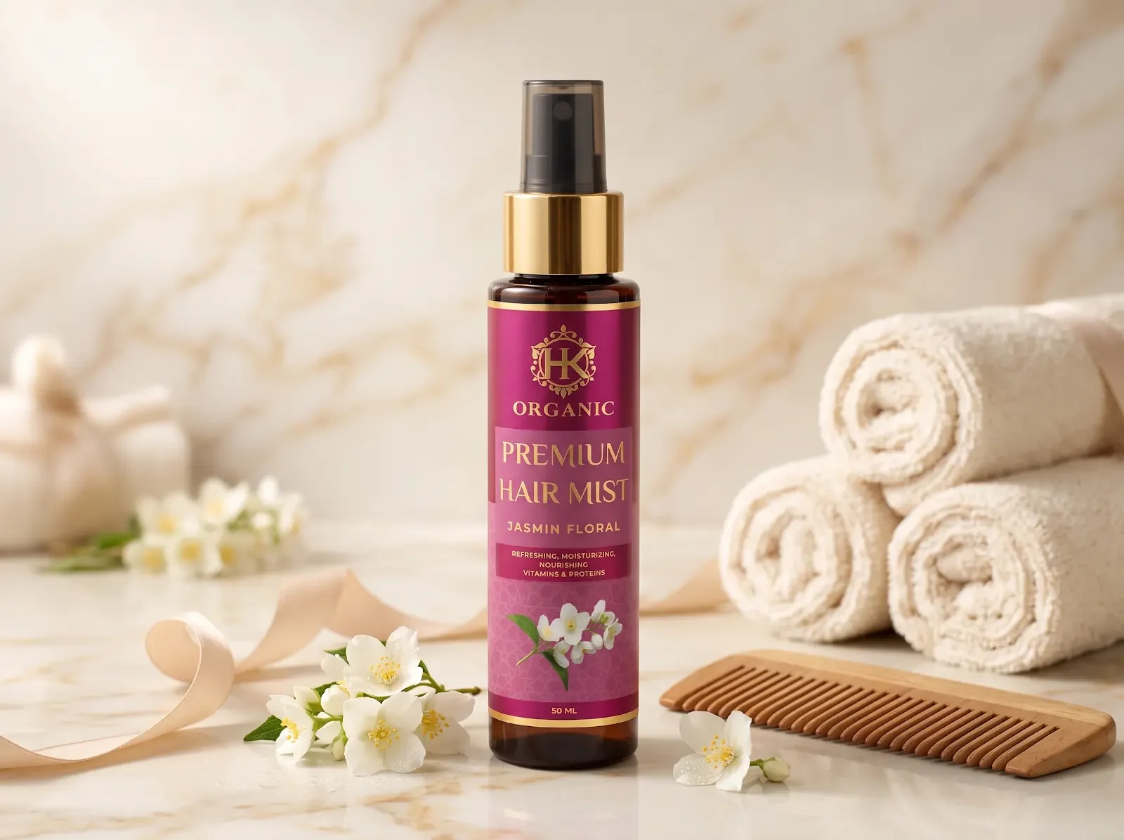 Organic Premium Hair Mist - Jasmin Floral