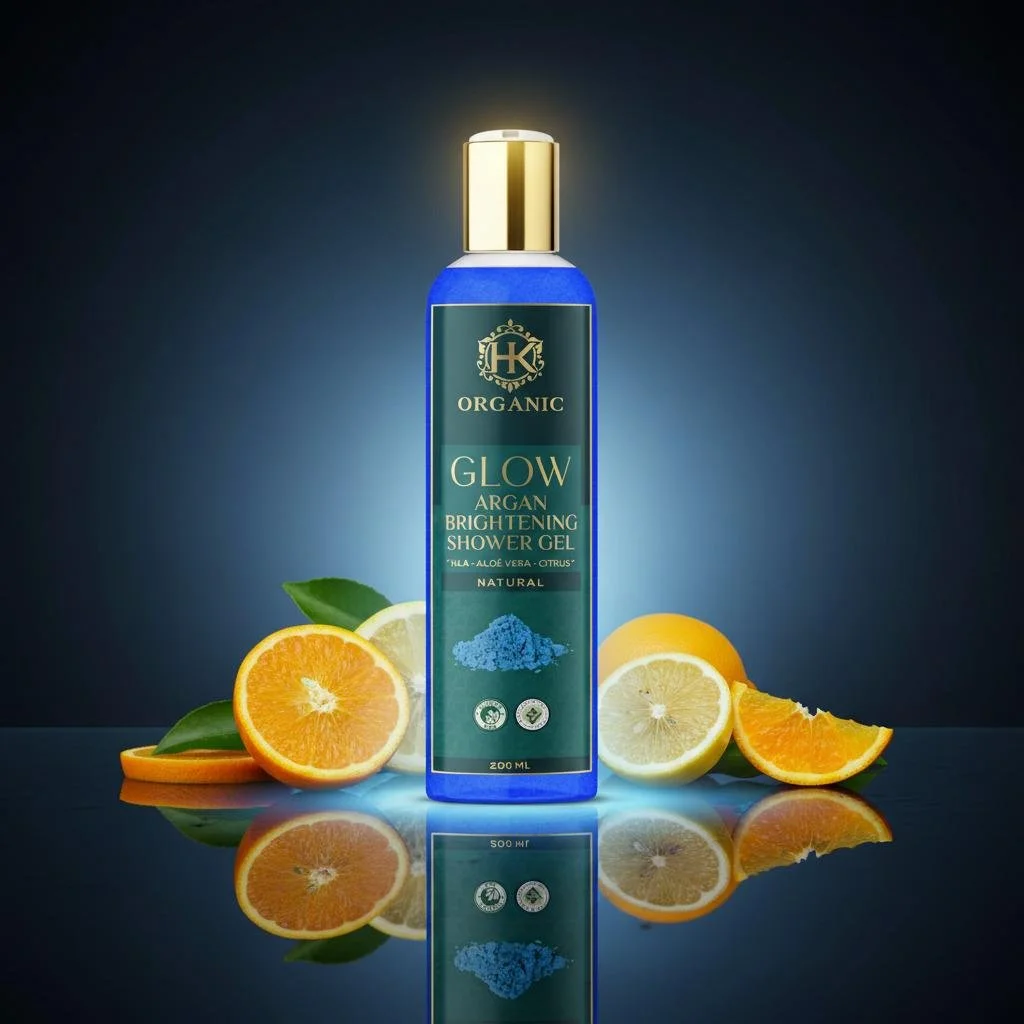 HKOrganic Glow Argan Brightening Shower Gel – 200ml: