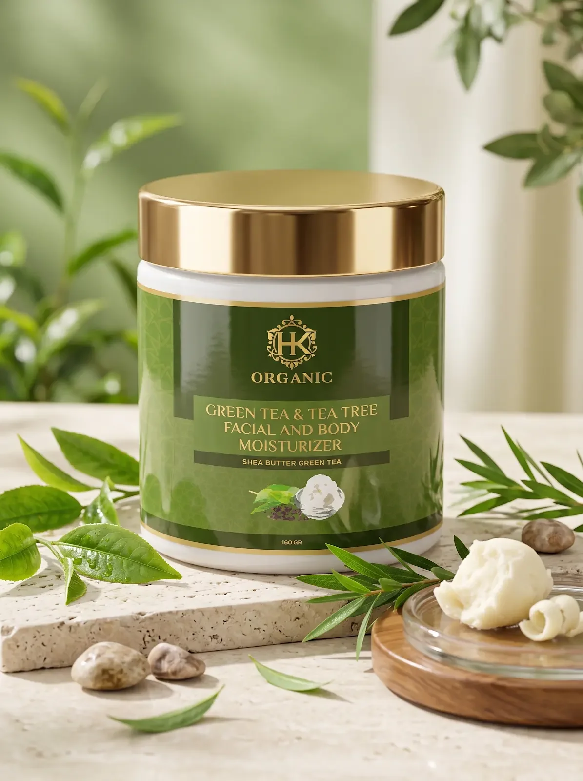 Face & Body Moisturiser - Green Tea & Tea Tree