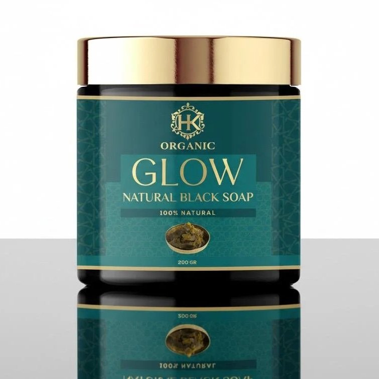 HKOrganic Natural Black Soap – 100% Moroccan