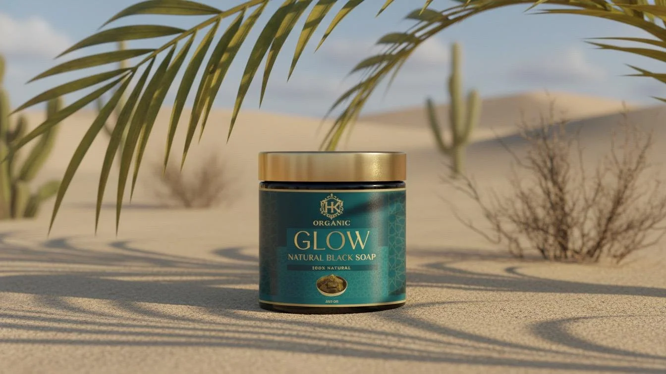 HKOrganic Natural Black Soap – 100% Moroccan