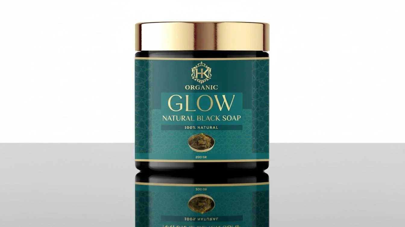 HKOrganic Natural Black Soap - 200gr