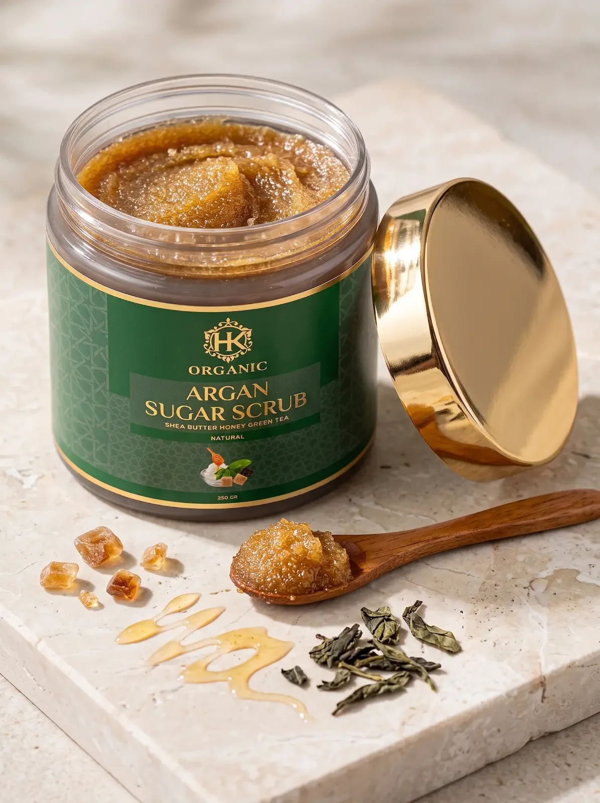 Argan Sugar Scrub - Green Tea