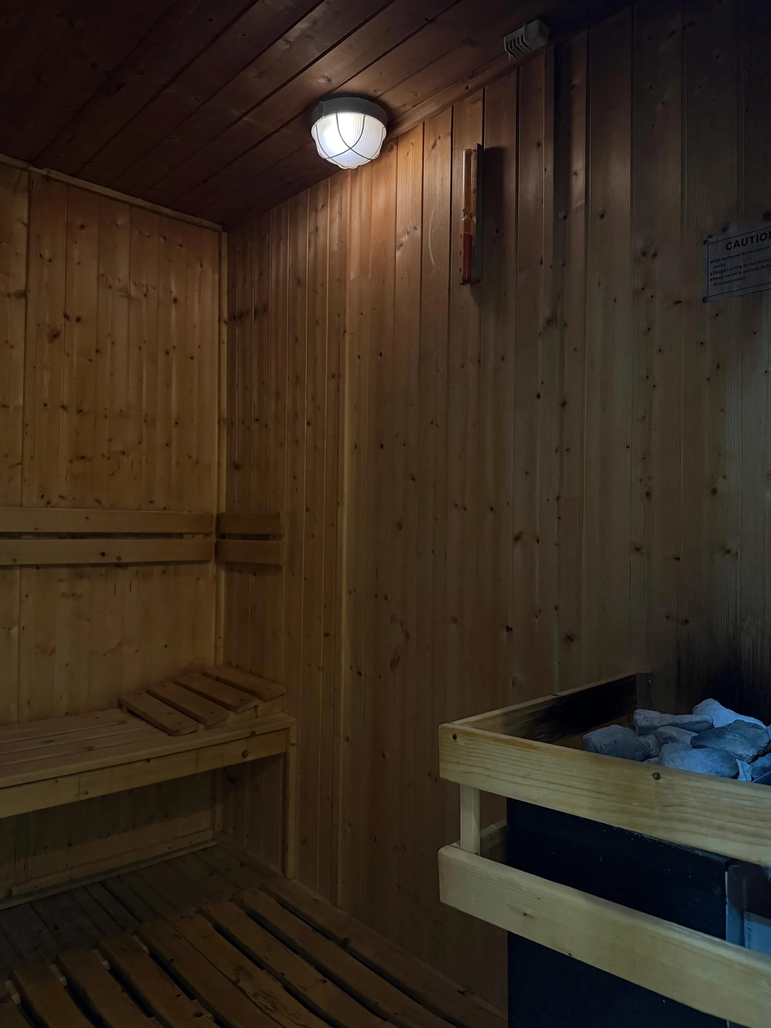 sauna room at hk hammam and spa