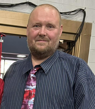 Robert Parsons (Junior) glassblowing mold maker smiling