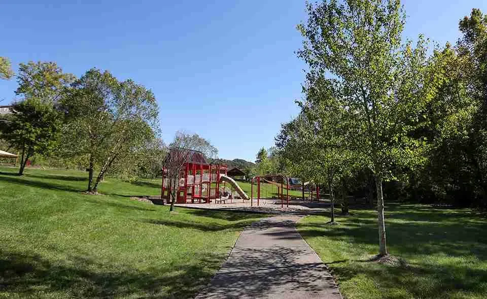 Harveytown Park in summer