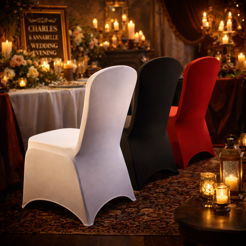 event hire chair covers colours lycra