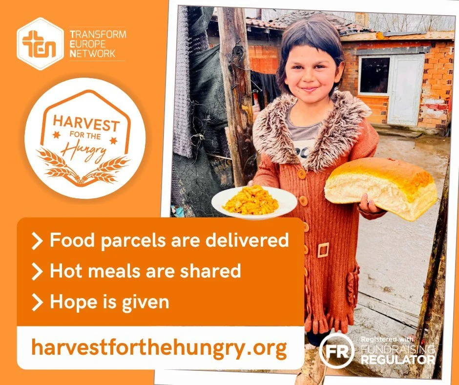 https://youtu.be/VhIViN6RgEA
This autumn we're again supporting Transform Europe Network's Harvest for the Hungry initiative. Contributions can be made this Sunday at church.
If you're new to Trinity or new to TEN, click here for more info: https:/