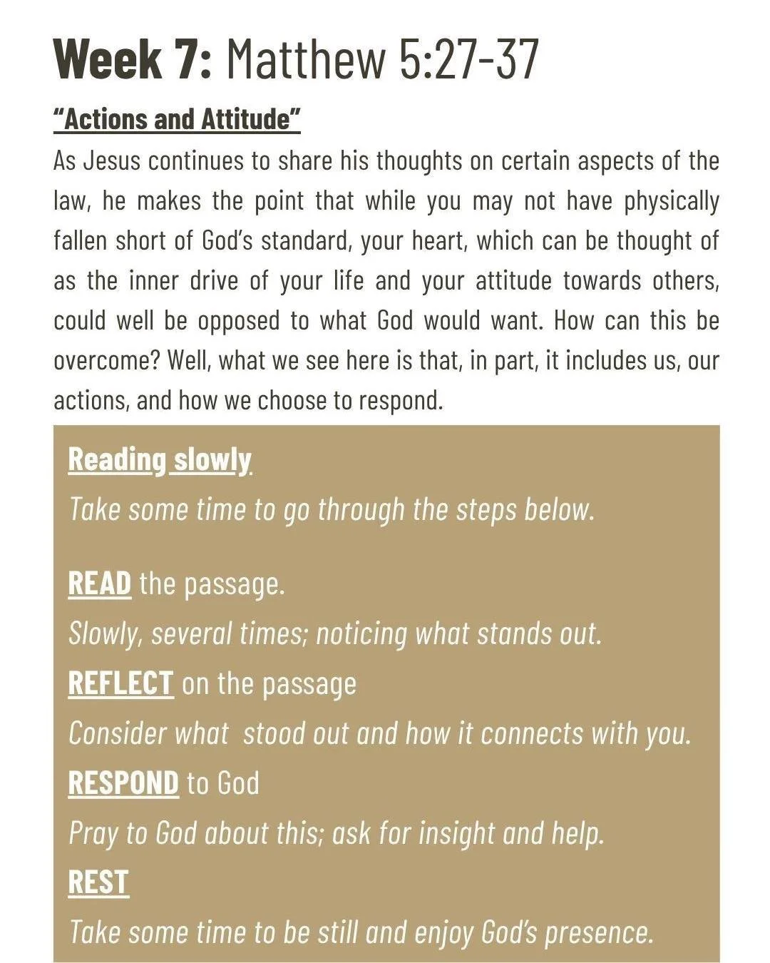 For those who like to pre-read and reflect before Sunday morning's teaching...