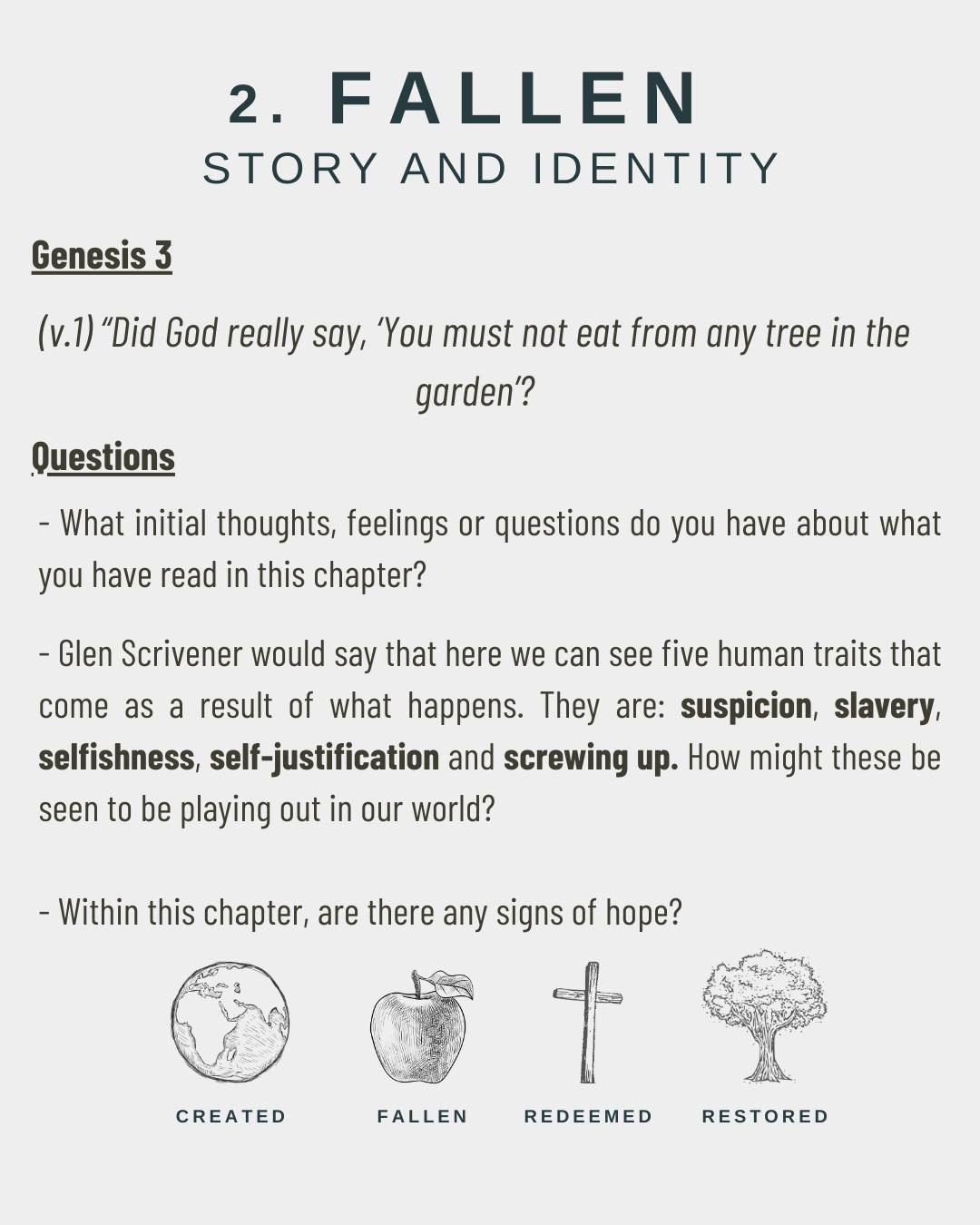 For those who like to read and reflect, ahead of Sunday's teaching...