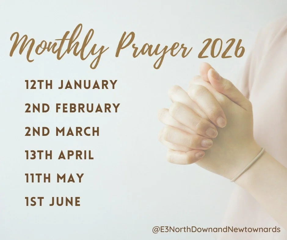 E3 interdenominational gatherings for prayer continue at St Andrew's Presbyterian at 10AM on 1st or 2nd Monday of the month - a great way for all who've benefitted from the work of SU in the past to partner in all what's going on today.