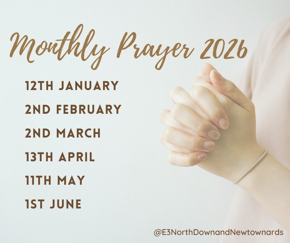 Final chance to gather for an hour to pray for those working in our schools: Monday coming - 10:00AM St Andrews, Clandeboye Road.