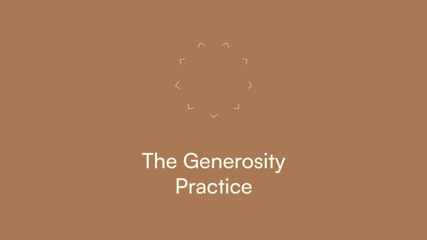 This Sunday evening at 6:30pm we return to session 3 of The Generosity Practice.

Each session can stand alone, so come along even if you've had to miss the first two.

For any who'd like to catch up on the last session, link below...
Session 2: http
