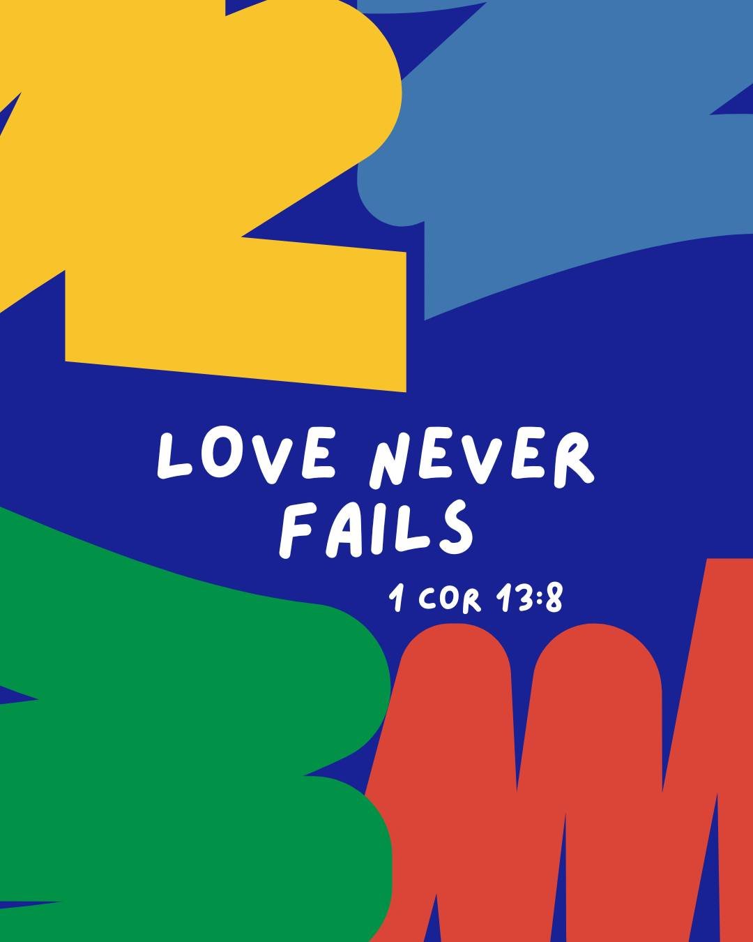 Much to continue to reflect on in 1 Corinthians 13...