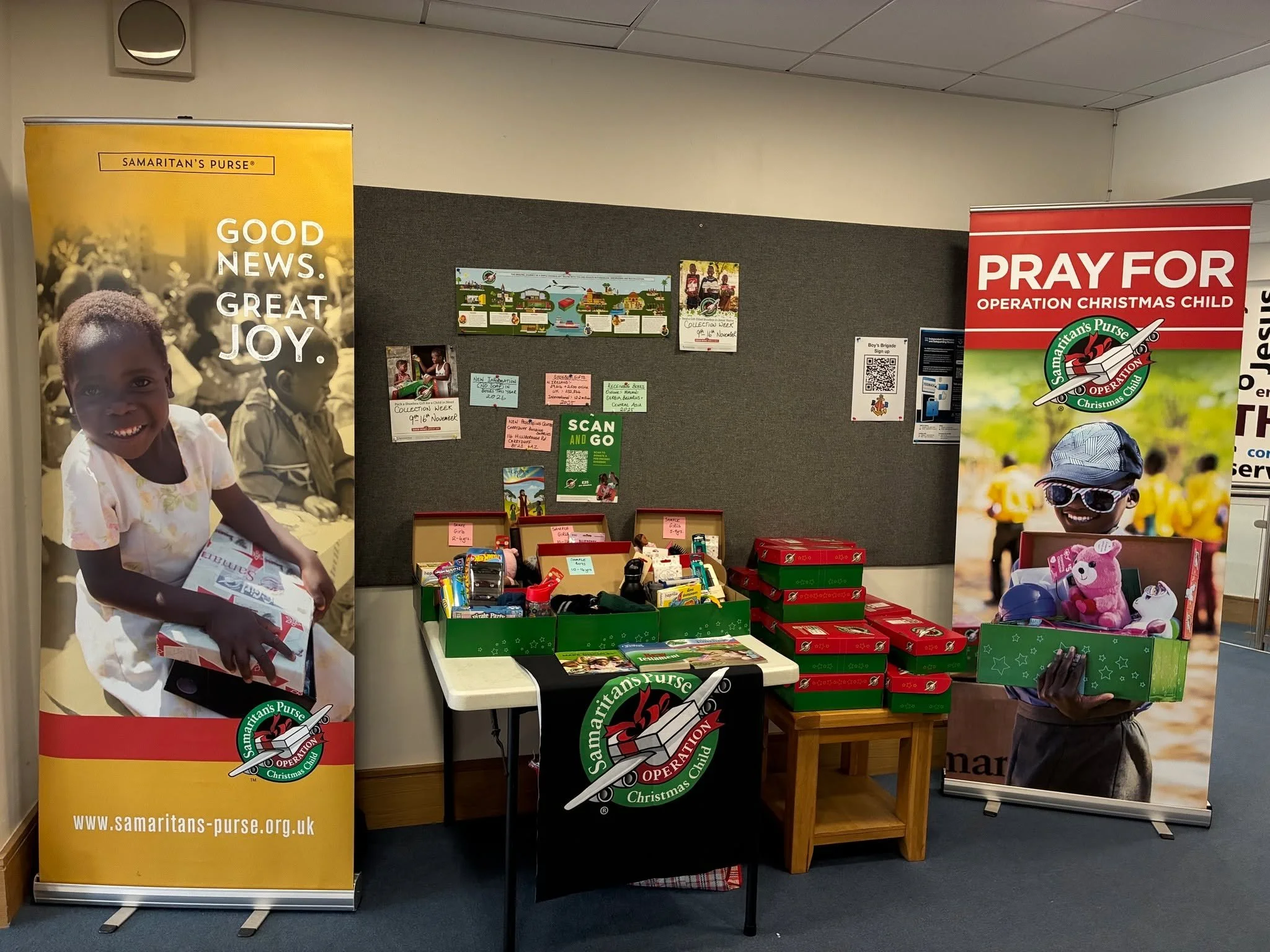 National Collection Week this year is 9-16 November 2026. 

Time to be preparing for Operation Christmas Child.  Check out the materials in the foyer of the halls.