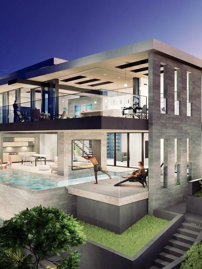 Perched on a wide yet shallow hillside, Vista Mar was designed to capture breathtaking views of the Laguna Beach coastline from nearly every space. The open plan allows natural light to flow freely, bringing the beauty of the outdoors inside.

An int
