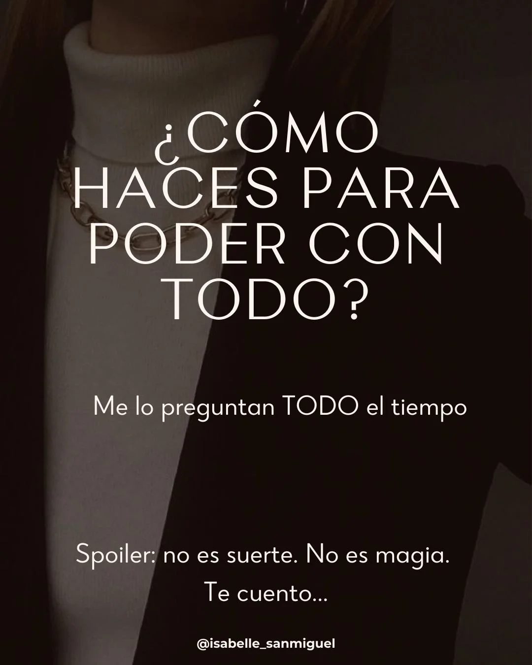 &ldquo;&iquest;C&oacute;mo puedes con todo?&rdquo;

Durante a&ntilde;os me lo han preguntado.
Y durante a&ntilde;os pens&eacute; que ten&iacute;a que explicarme.

Hoy lo digo claro y sin filtros:
no puedo con todo&hellip;
me transform&eacute; para so
