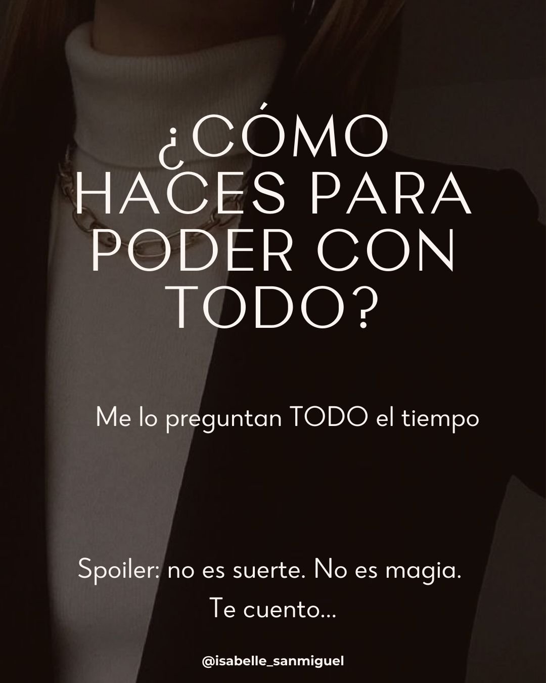 &ldquo;&iquest;C&oacute;mo puedes con todo?&rdquo;

Durante a&ntilde;os me lo han preguntado.
Y durante a&ntilde;os pens&eacute; que ten&iacute;a que explicarme.

Hoy lo digo claro y sin filtros:
no puedo con todo&hellip;
me transform&eacute; para so