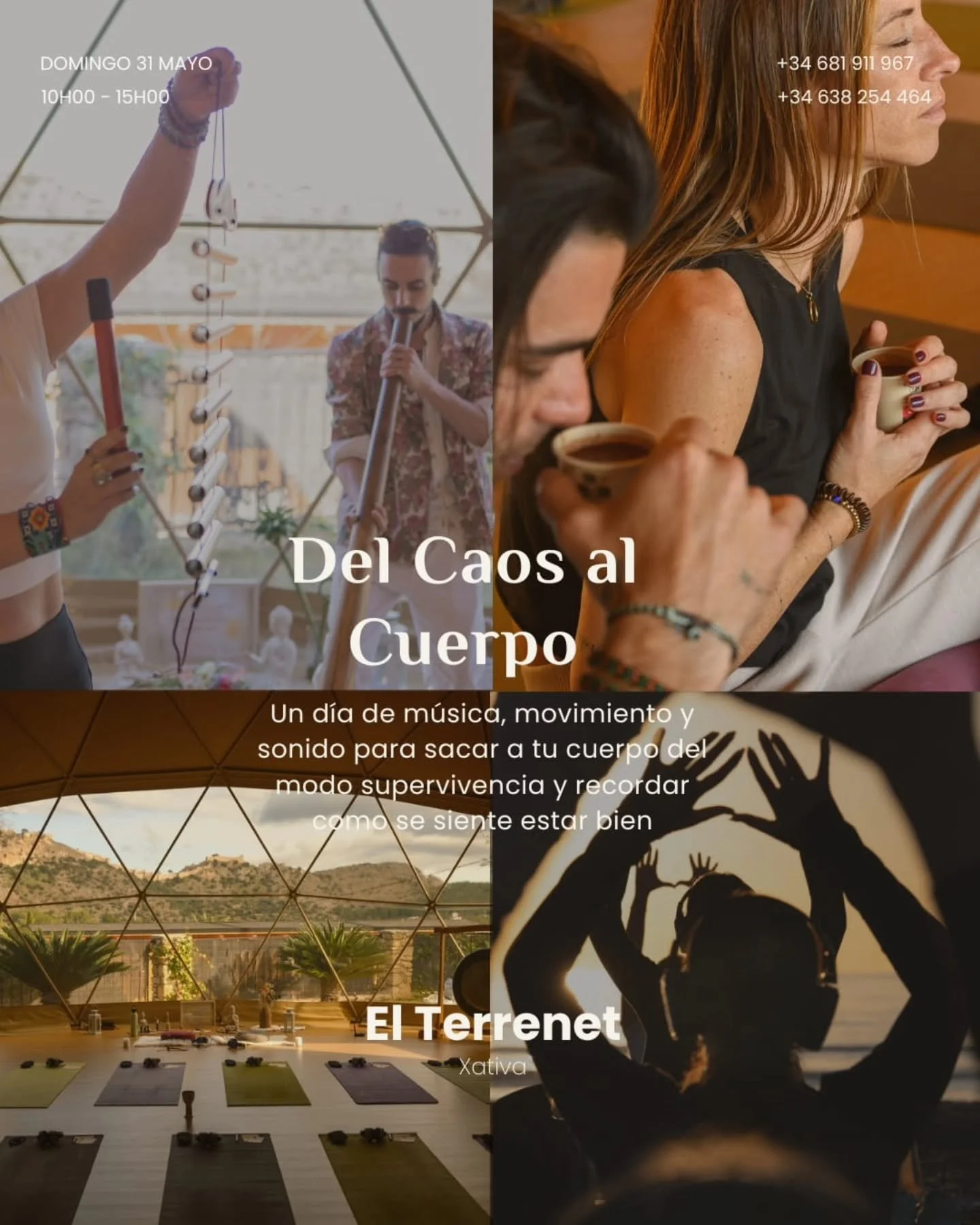 &iquest;Cu&aacute;ndo fue la &uacute;ltima vez que te fuiste a casa diciendo "eso ha sido lo mejor que he hecho en mucho tiempo"?

El 31 de mayo va a ser ese d&iacute;a:

✨ Yoga con m&uacute;sica en vivo para despertar el cuerpo
✨ Ba&ntilde