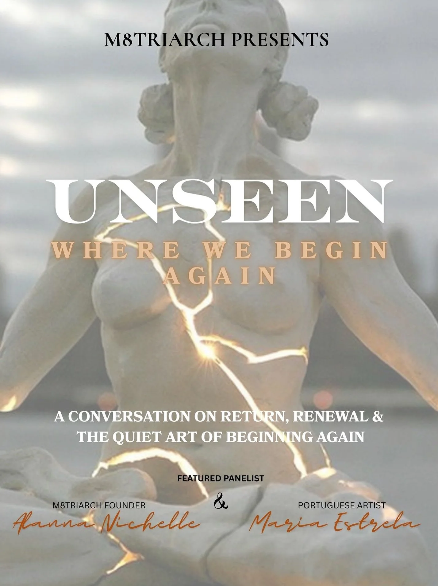 THIS THURSDAY! LINK IN BIO ✨
As summer wanes, UNSEEN returns back in session with a conversation for those standing at life’s thresholds. Maria Estrela, a celebrated Portuguese artist who built her career abroad before returning to rediscover h