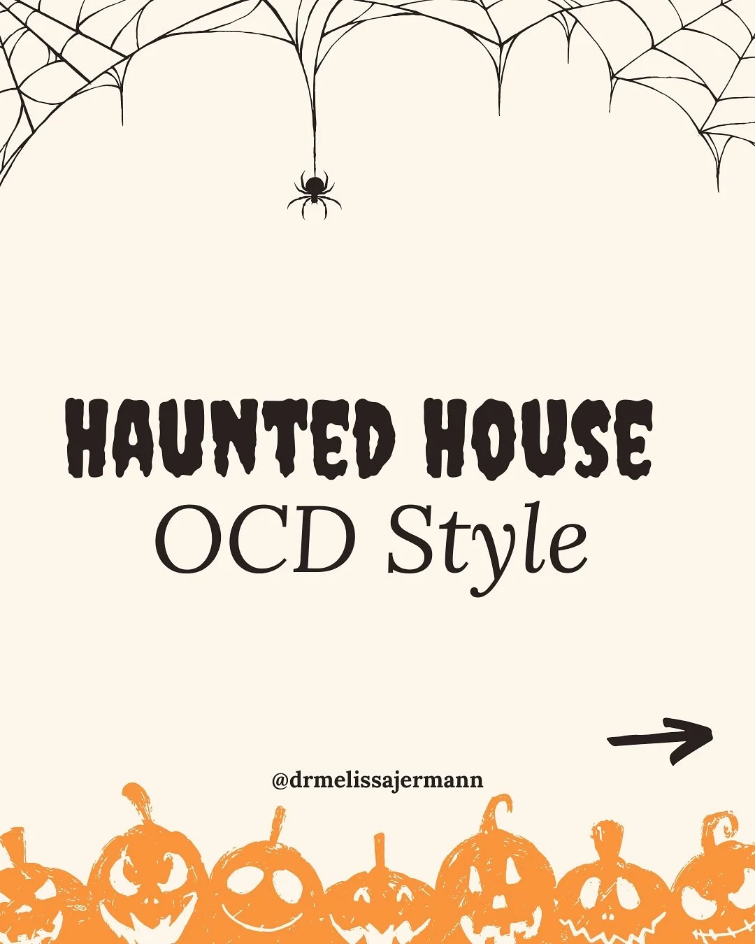 A haunted house would feel like a walk in the park compared to these things!

Swipe to go through the OCD haunted house.
 
📍 Therapy available for clients in 42 states virtually and in-person in NYC and CT.

🔗Click the link in @drmelissajermann&rsq