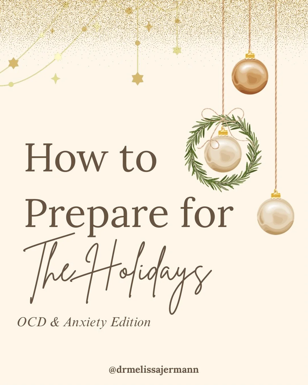 The holidays can bring joy, connection, and meaning, but they can also trigger OCD themes, heighten anxiety, and stir up old wounds.

Preparing ahead of time doesn&rsquo;t mean eliminating discomfort. 

It means creating a plan that helps you stay gr