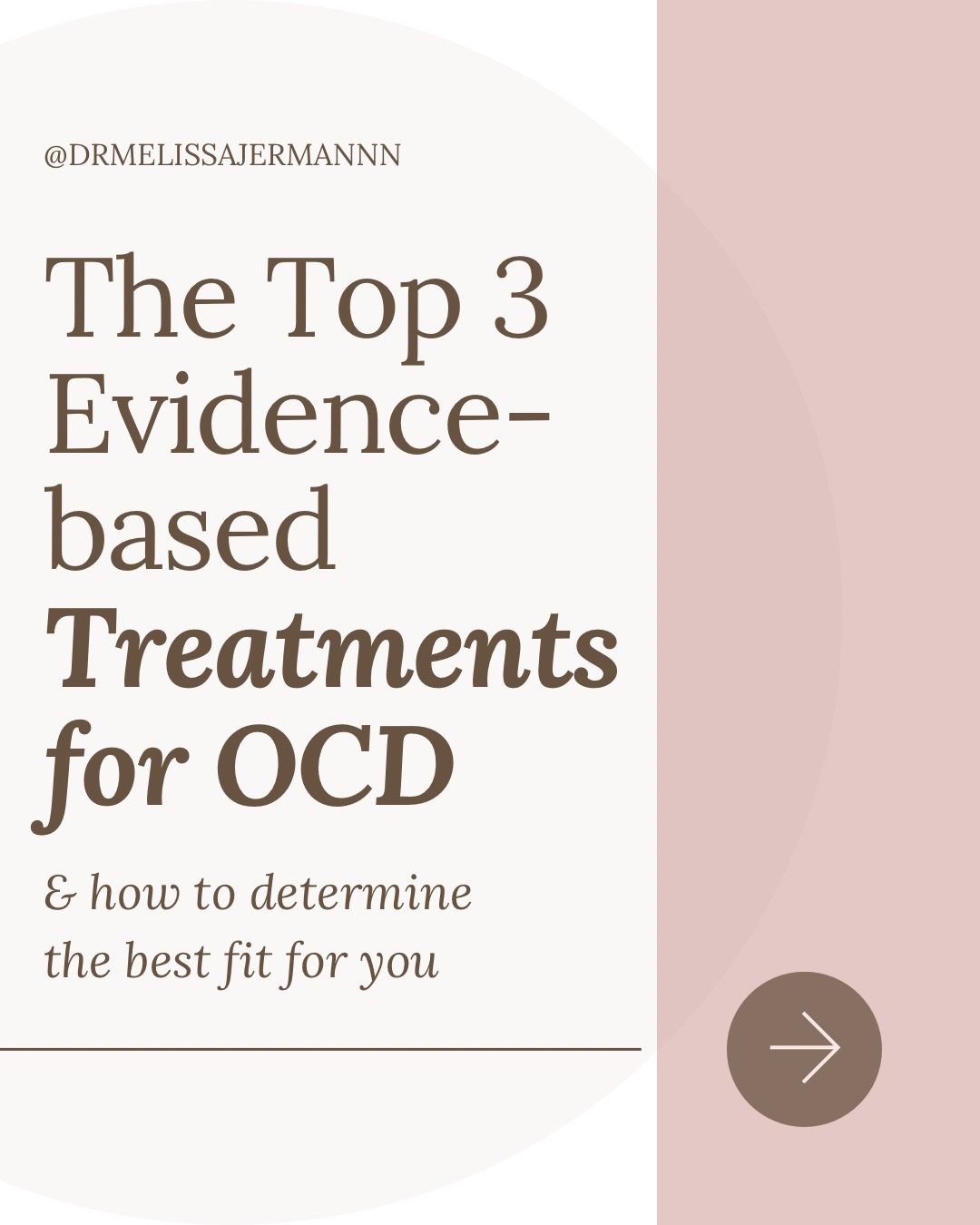 When it comes to OCD treatment, you have options. Our team offers all three of these evidence-based approaches, and learning how each one works can help you choose a path that aligns with your symptoms, goals, and readiness.

What matters most is fin