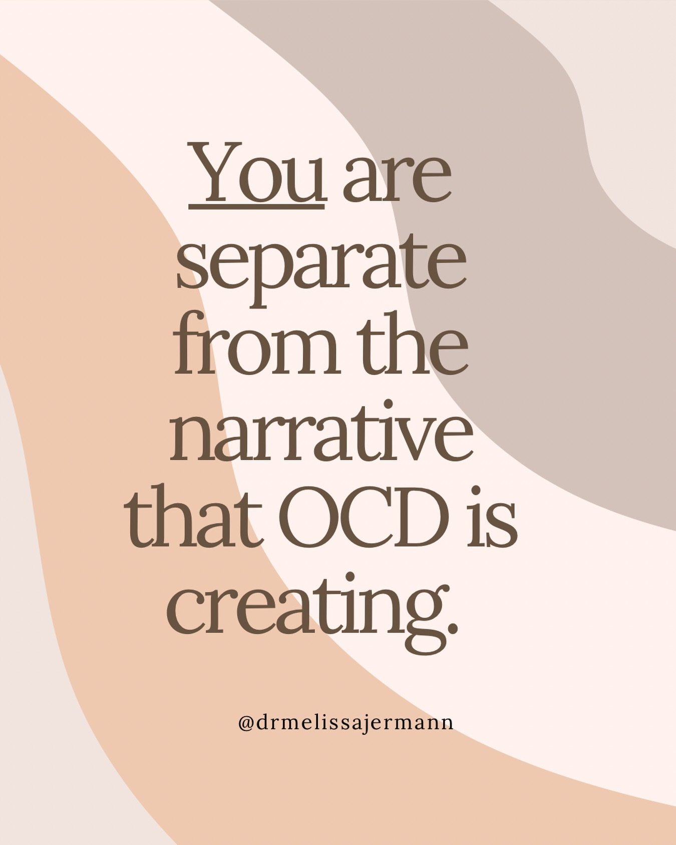 Your Monday morning reminder that you are not your thoughts, you are the observer of your thoughts!

OCD is a really great storyteller. It uses your emotions and creative brain to come up with all sorts of material.

Your job is to notice what OCD is