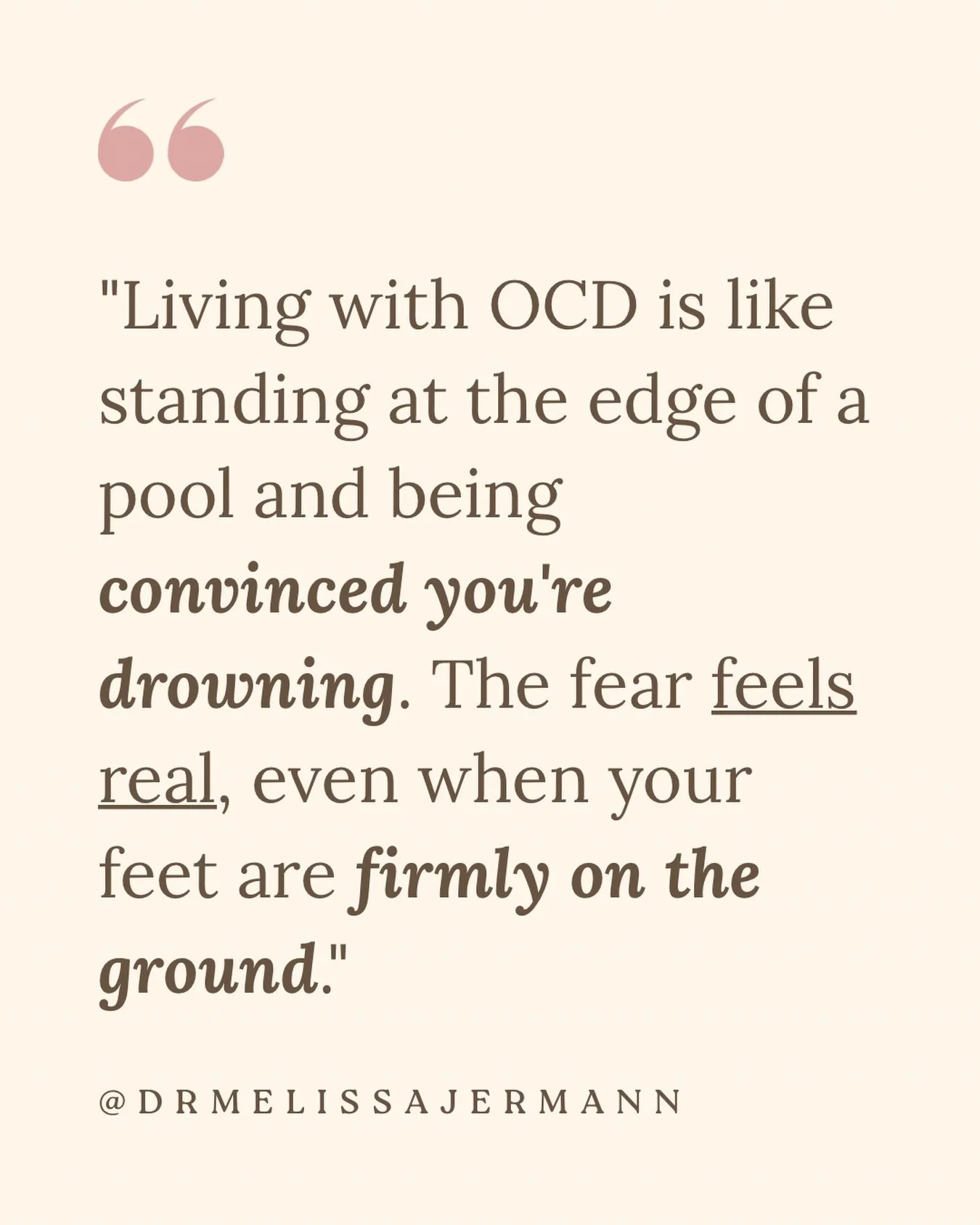 OCD is not just about intrusive thoughts. It is about how those thoughts become paired with a powerful emotional and physiological response.

That is what makes it feel so real.

You can recognize that a thought doesn&rsquo;t make logical sense, and 