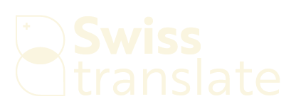 Logo de Swiss Translate, entreprise de traduction basée à Genève.