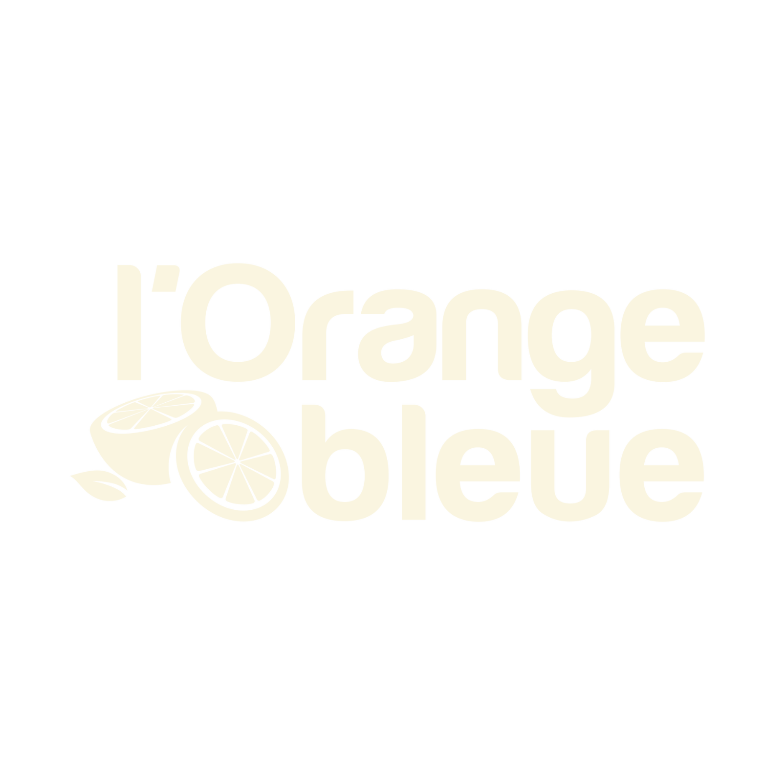 Logo de l'entreprise "L'Orange bleue", spécialiste du fitness en France.