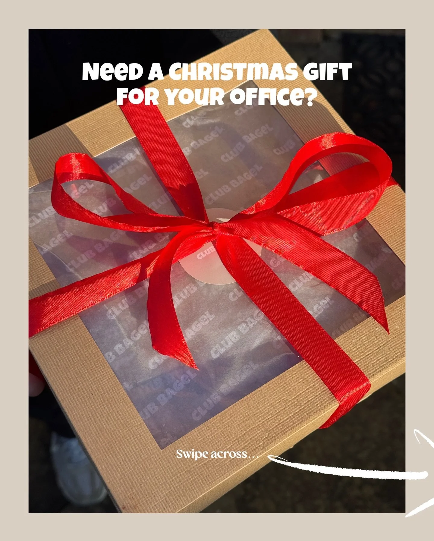 Need a Christmas gift for your office? 🎁 

We got you covered&hellip; 🥯 

#bagel #northampton #office #lunch