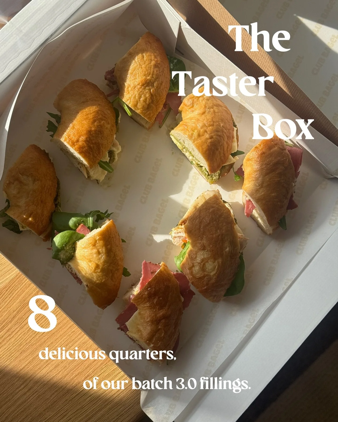 The Taster Box 🥯 

A great way to try our bagels, either for yourself or to share around the office.

#homemade #bagels #lunch #healthfood #northampton