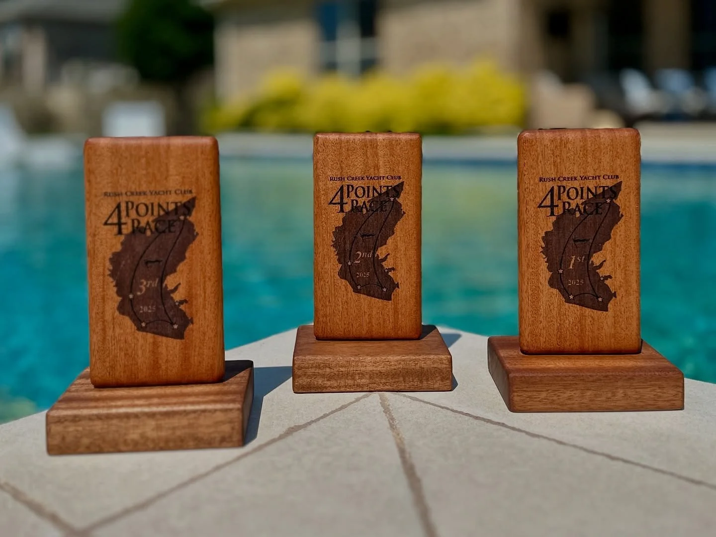 ⚓ Crafted for Champions ⚓
Excited to present these handcrafted wooden trophies made exclusively for Rush Creek Yacht Club’s 4 Points Race, a 20 miles night race around Lake Ray Hubbard.
Each piece was meticulously shaped, sanded, and finished