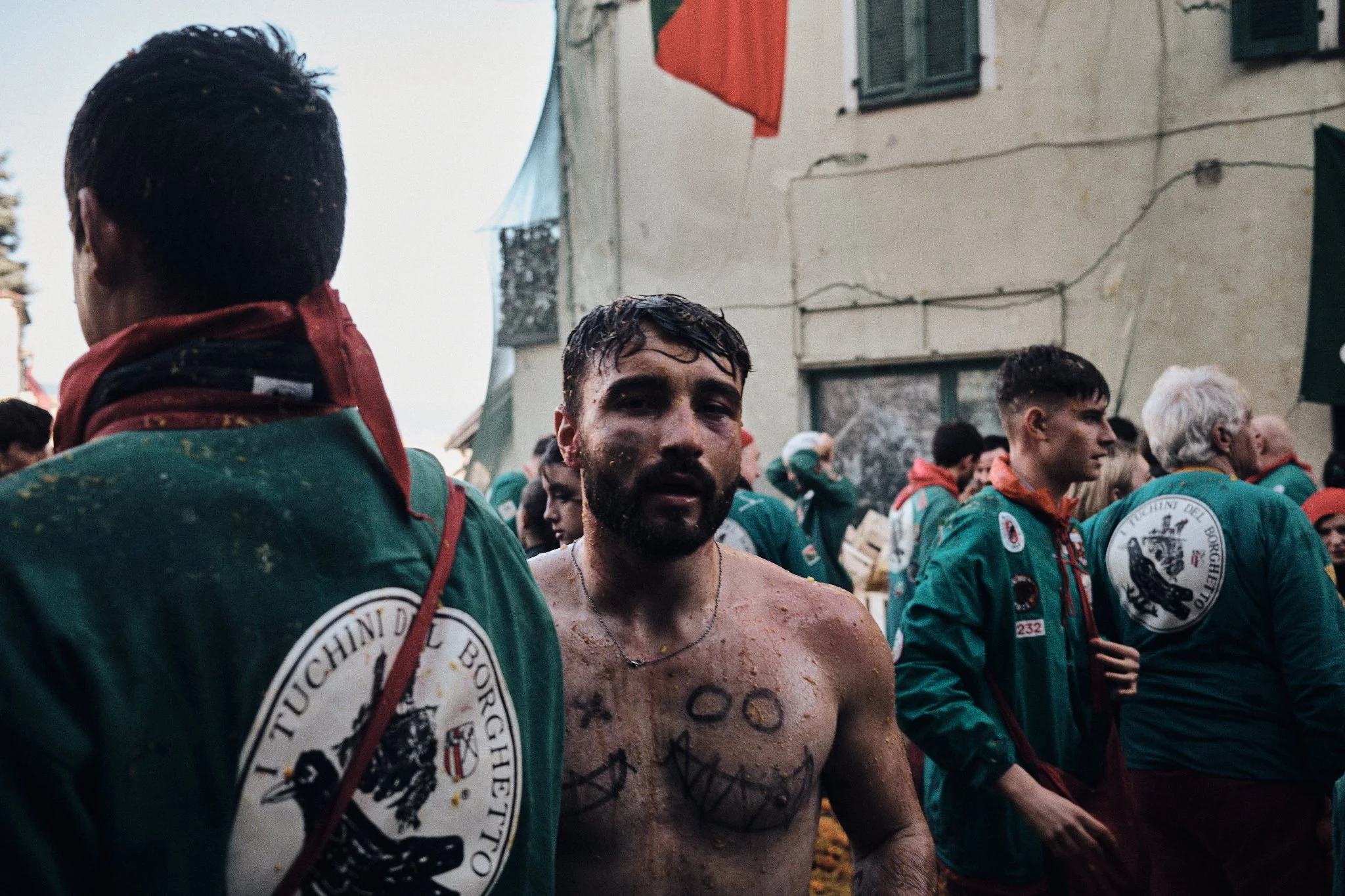 Honor and tradition.
The weight of heritage worn on a bruised face.
