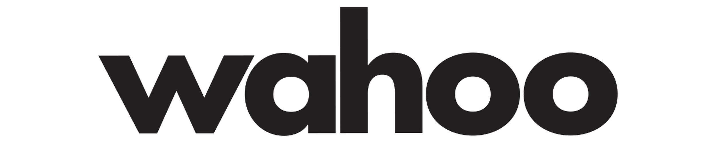 The Wahoo logo in black text.