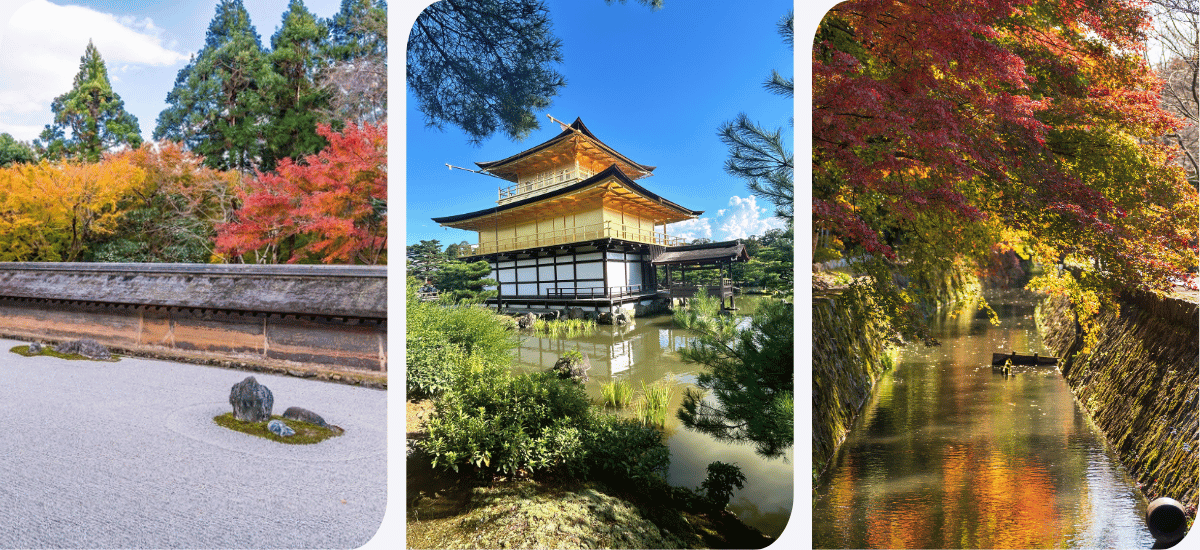 Zen garden - Kinkaku-ji - Philosopher’s Path