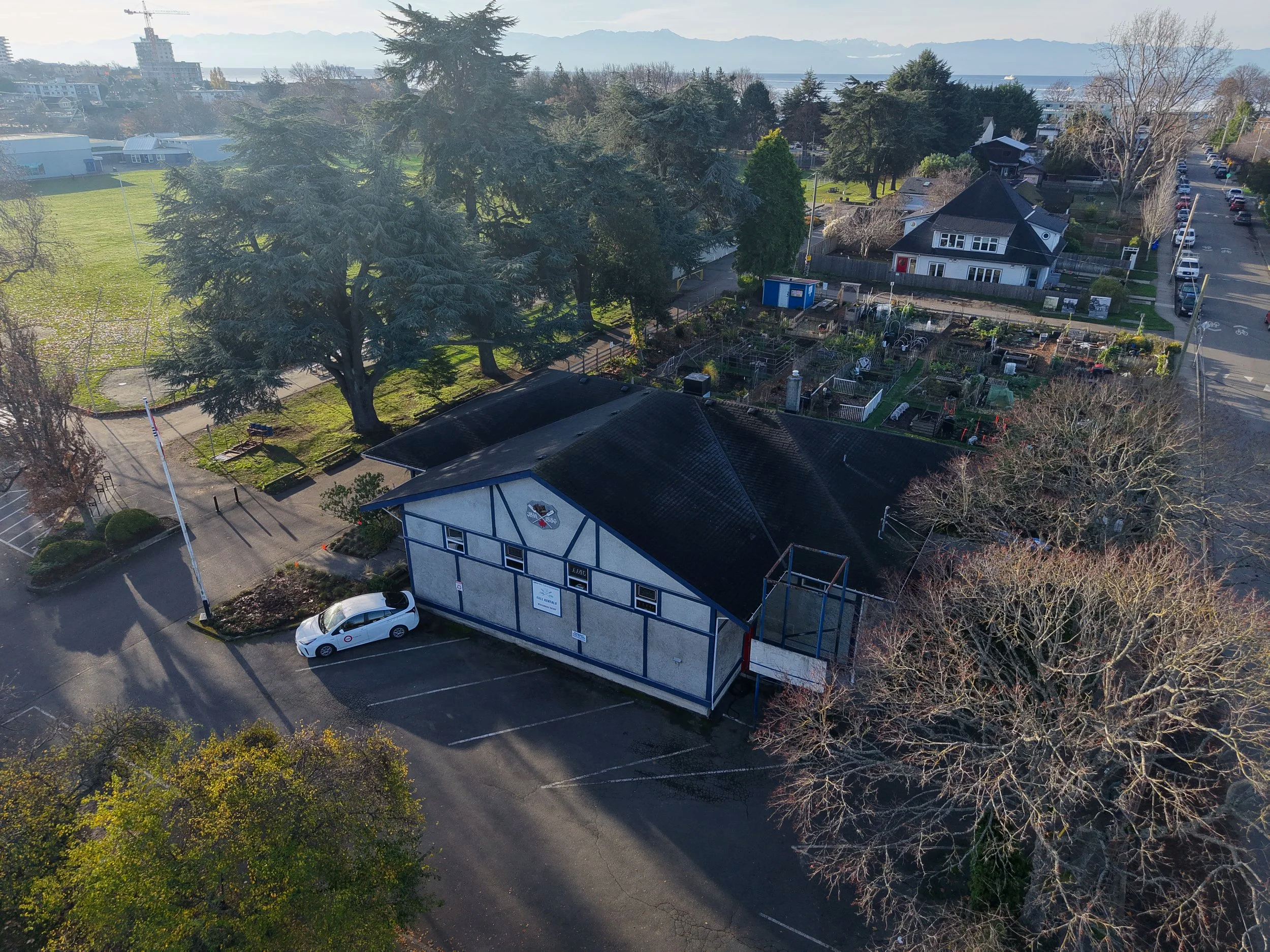 Aerial view of JBAA clubhouse