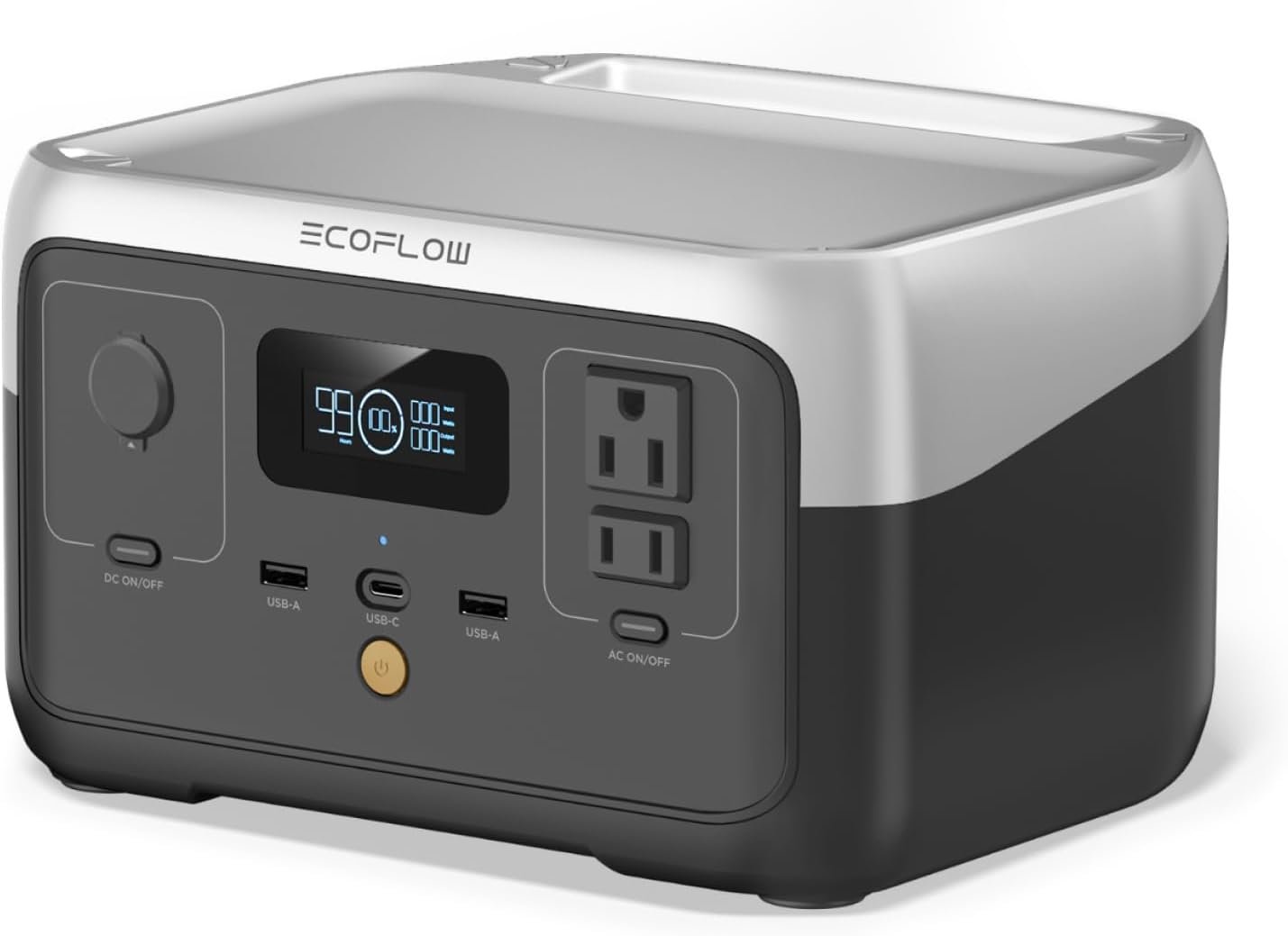 EcoFlow portable power station used by Vancouver Island Drones to keep drones and gear charged on remote shoots.