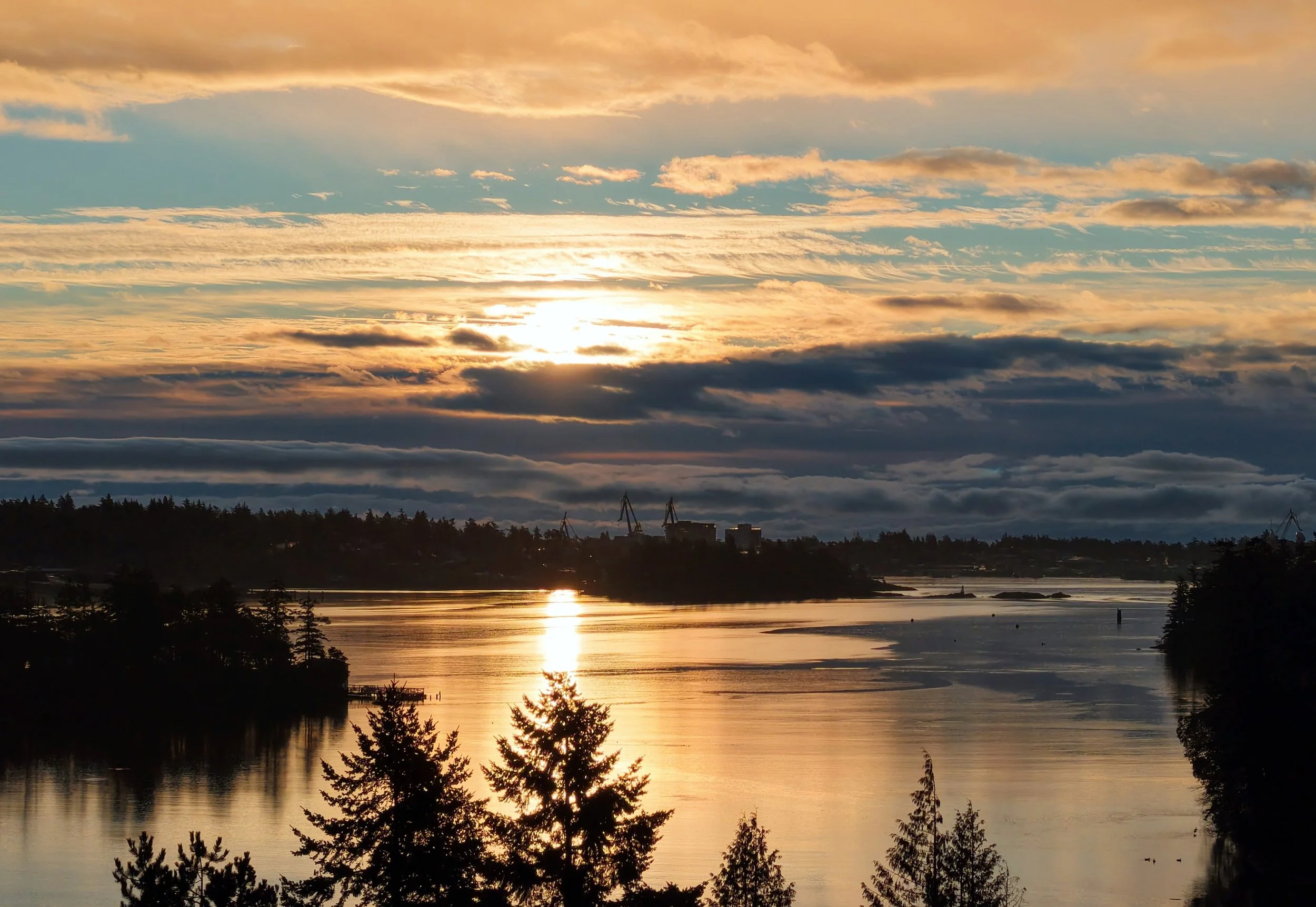 View from above the 6 Mile Pub