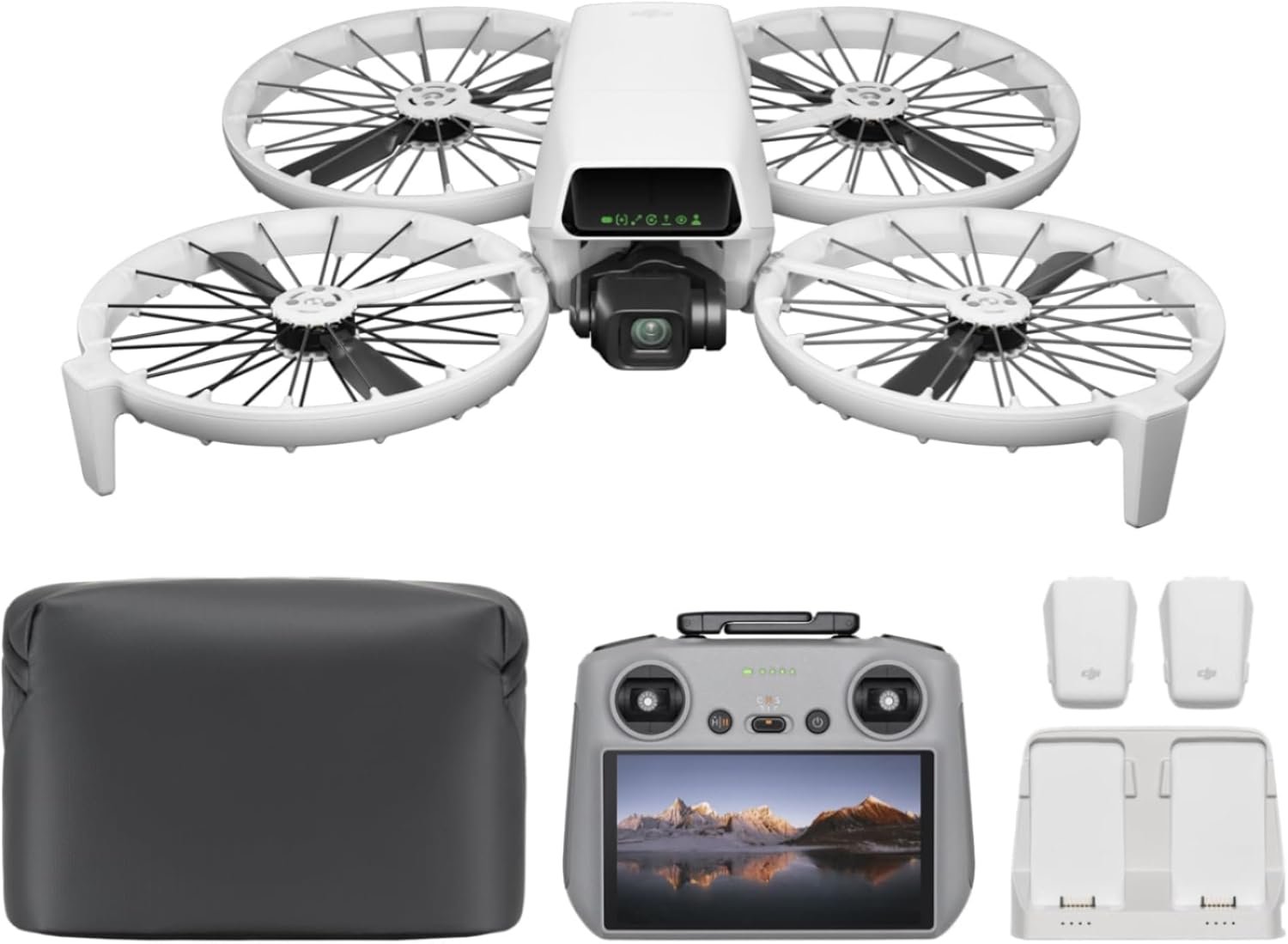 Professional quadcopter with camera, display, and accessories — part of Vancouver Island Drones’ field gear.