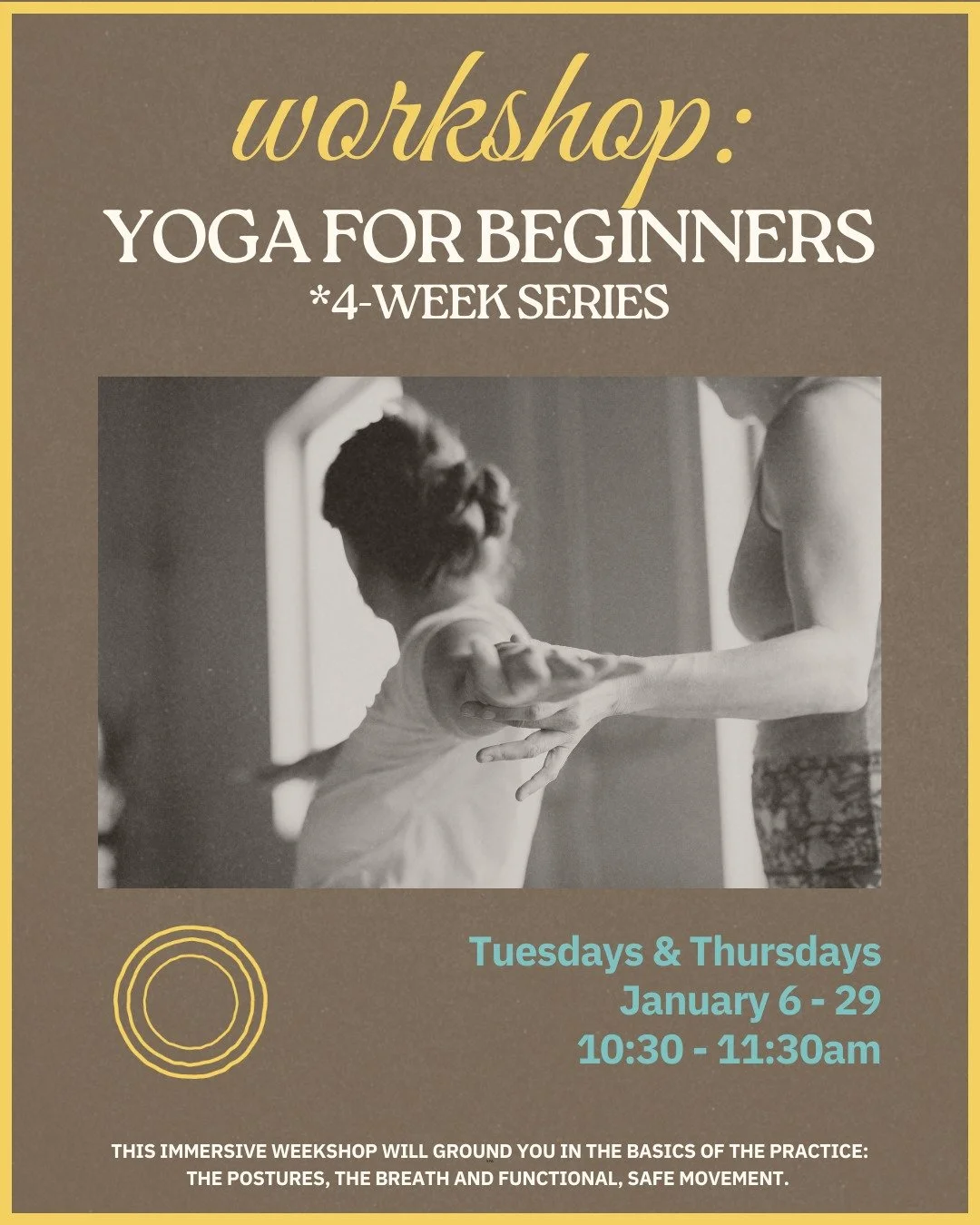 Are you new to yoga? Or returning to your mat after some time away? Perhaps you are a regular-ish practitioner interested in re-grounding and getting back to basics? 

Join us at Yoga West for this 4-week beginner series where we&rsquo;ll focus on fu