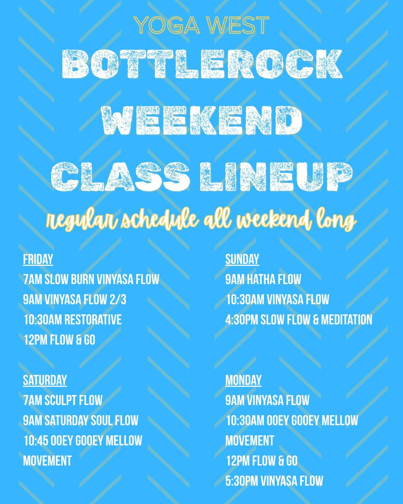 💛⚡️🌞🤘🏼😎

See you this weekend, with or without wristbands. 

#bottlerock #napayoga #donapa