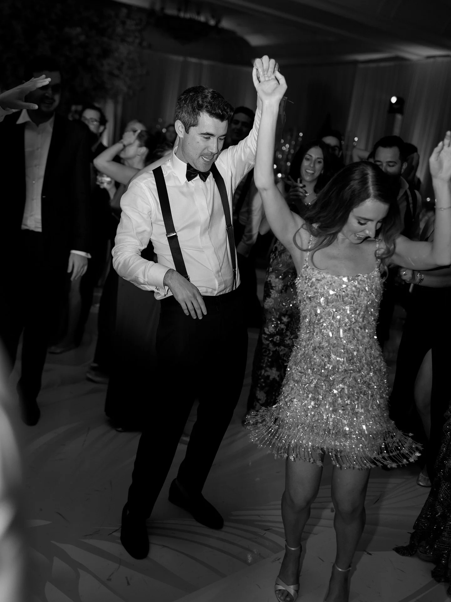 When the gown comes off and the sparkle comes out. Rachel&rsquo;s perfect second look for an unforgettable dance party!

@bsocialbypaulajackson 
@ritzcarltonkeybiscayne 
@petalprod 
@thebandmethod 
@thehudsonprojectband