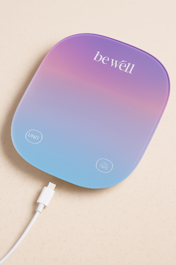 The Be Well Scale with USB-C cable