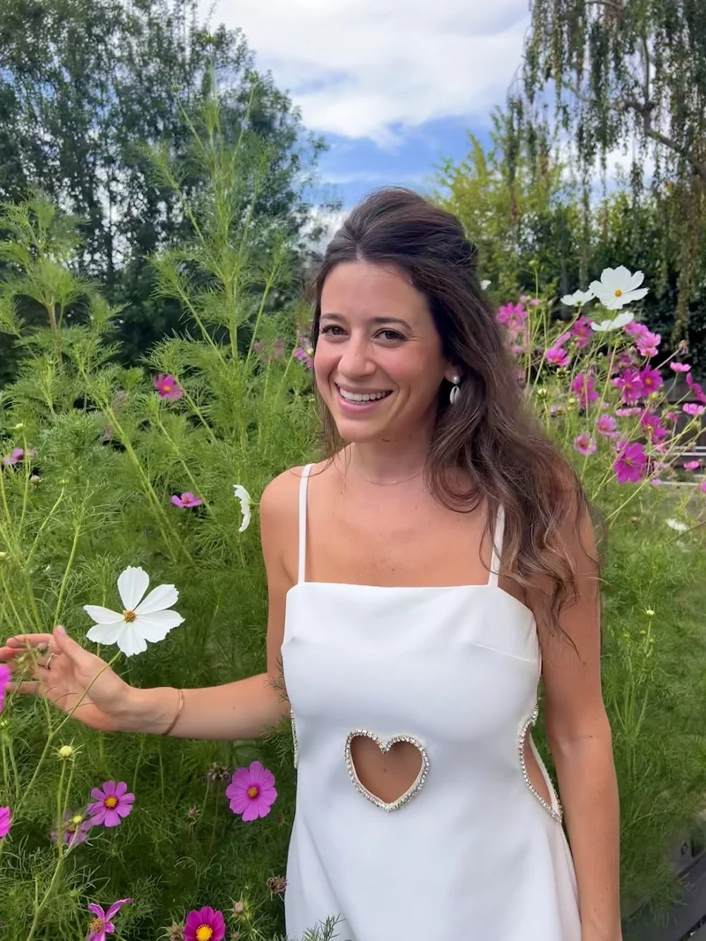 Sofe in a garden